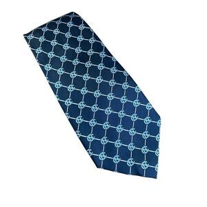 Eagles Wings Men's 100% Silk NC Tarheels Blue Patterned Tie